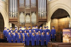 Chór Akademicki PRz podczas Międzynarodowego Festiwalu Chórów w Paryżu w American Church,