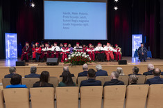 Uroczystość nadania tytułu doktora honoris causa prof. K. Matyjaszewskiemu,